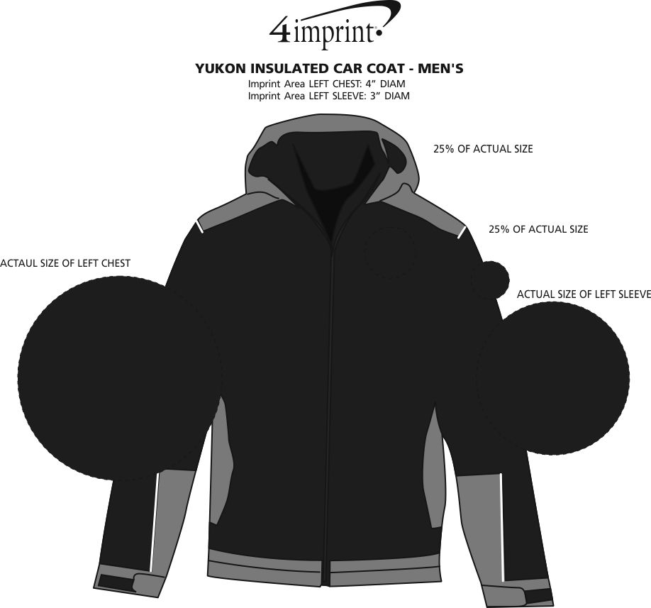 Imprint Area of Sutton Insulated Hooded Jacket - Men's