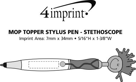 Imprint Area of MopTopper Stylus Pen - Stethoscope