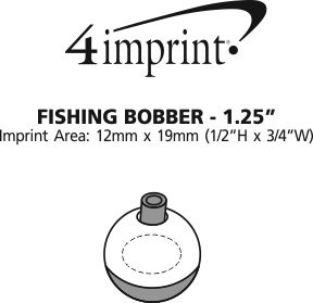 Imprint Area of Fishing Bobber - 1-1/4"