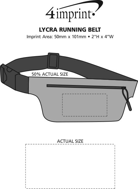 Imprint Area of Lycra Running Belt