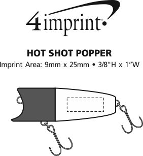 Imprint Area of Hot Shot Popper Lure