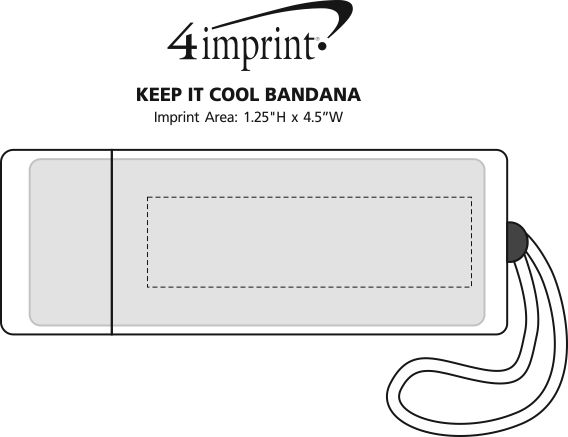 Imprint Area of Keep It Cool Bandana