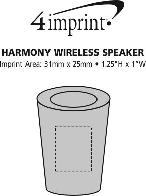 Imprint Area of Harmony Wireless Speaker