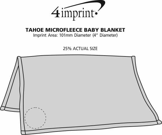 Imprint Area of Tahoe Microfleece Baby Blanket