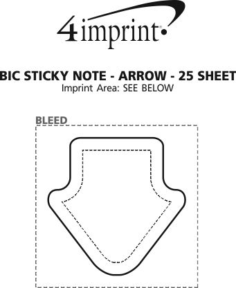 4imprint.ca: Bic Sticky Note - Arrow - 25 Sheet C134825-25-ARROW