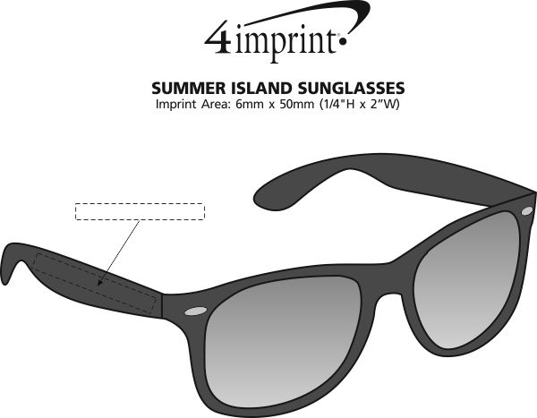 Imprint Area of Summer Island Sunglasses