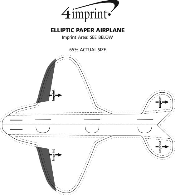 4imprint.ca: Elliptic Paper Airplane C135861