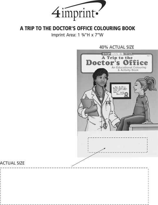 Imprint Area of A Trip to the Doctor's Office Colouring Book