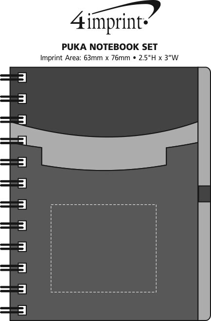 Imprint Area of Puka Notebook Set