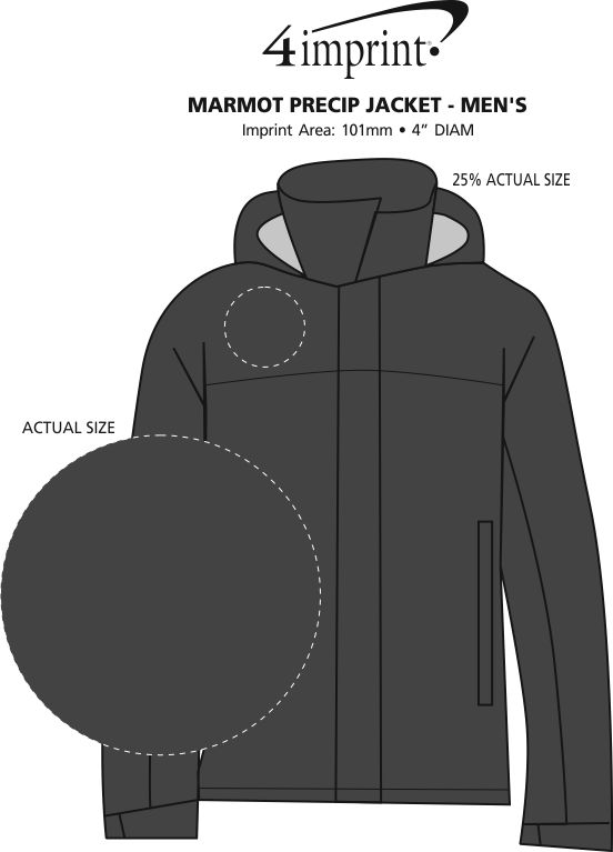 Imprint Area of Marmot PreCip Jacket - Men's