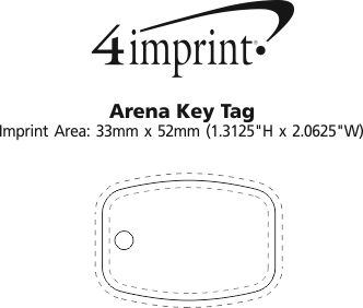 Imprint Area of Arena Keychain