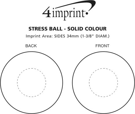Imprint Area of Stress Reliever - Solid Colour