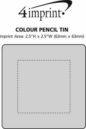 Imprint Area of Colour Pencil Tin