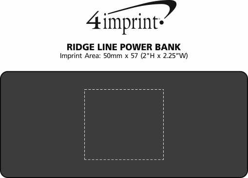 Imprint Area of Ridge Line Power Bank