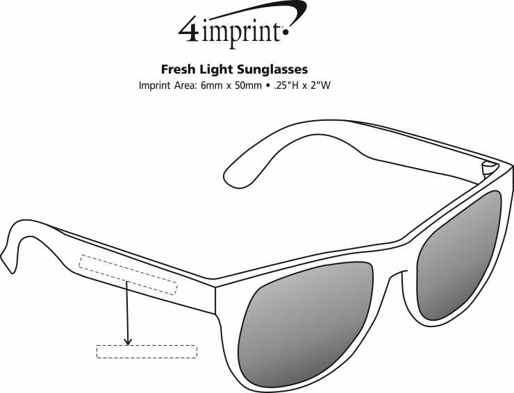 Imprint Area of Fresh Light Sunglasses