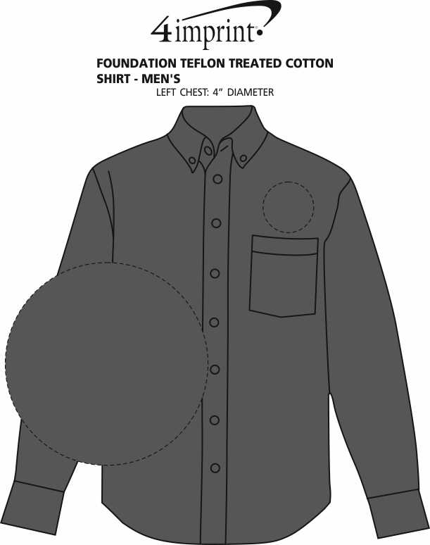 Imprint Area of Foundation Teflon Treated Cotton Shirt - Men's