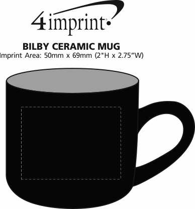 Imprint Area of Bilby Ceramic Mug - 15 oz.