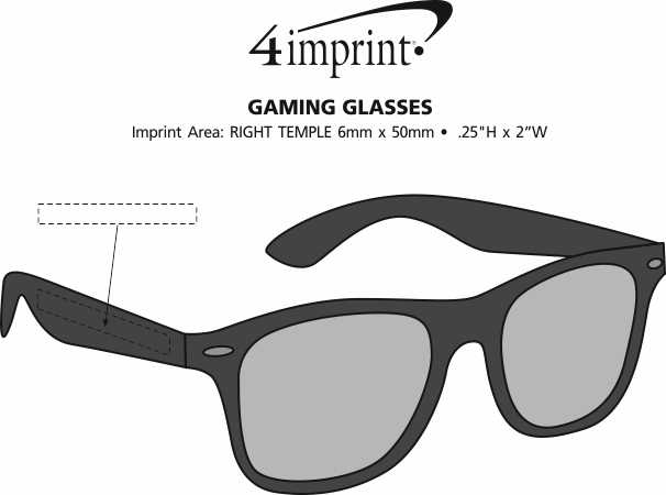 Imprint Area of Gaming Glasses
