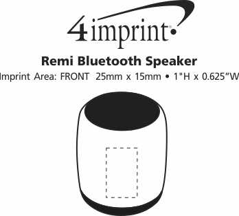 Imprint Area of Remi Bluetooth Speaker
