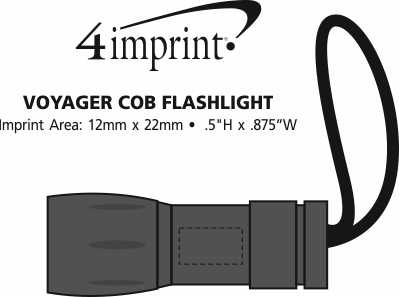 Imprint Area of Voyager COB Flashlight