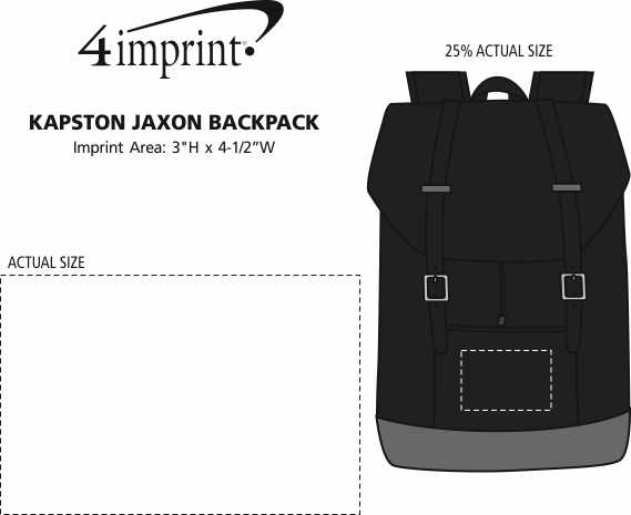 Imprint Area of Kapston Jaxon Backpack