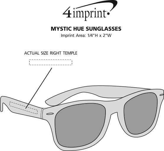 Imprint Area of Mystic Hue Sunglasses