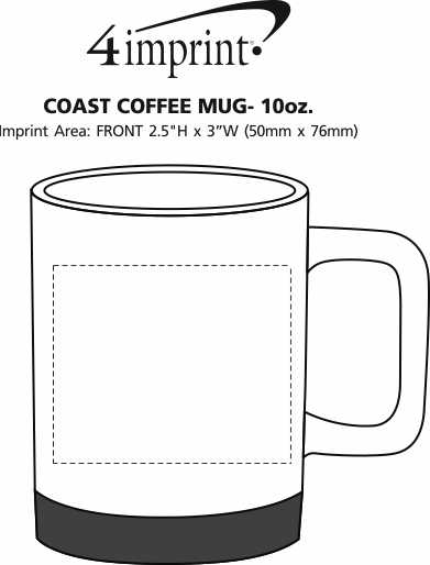 Imprint Area of Coast Coffee Mug - 10 oz.