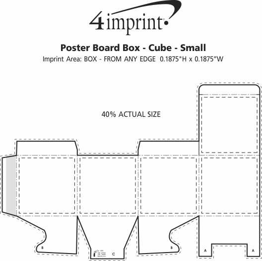 4imprint.ca: Poster Board Box - Cube - Small - Full Colour C144155-S-FC