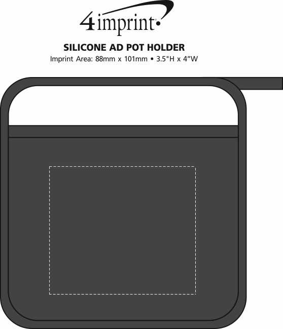 Imprint Area of Silicone & RPET Pot Holder