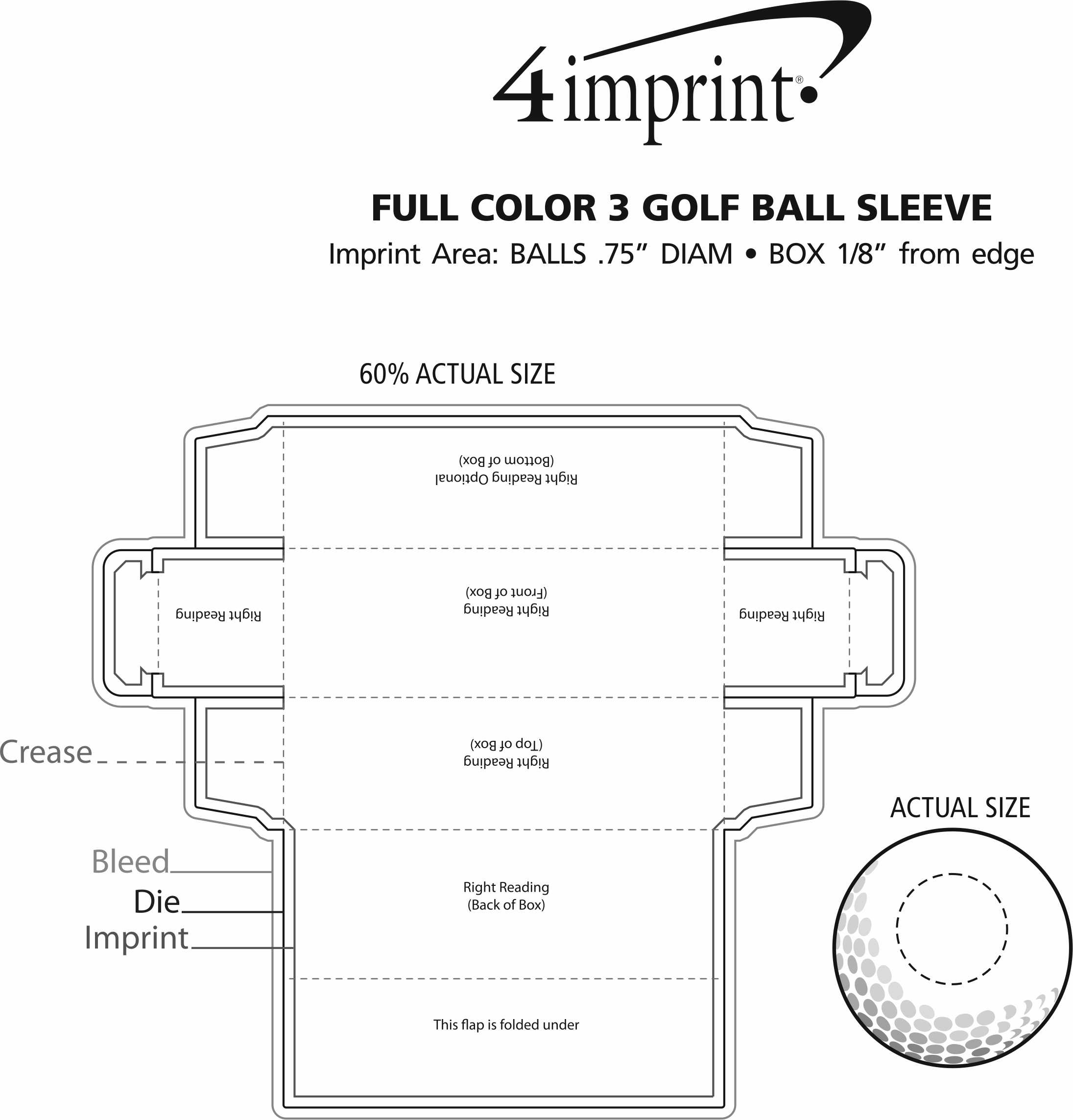 4imprint.ca Full Colour 3 Golf Ball Sleeve C146421