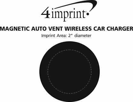 Imprint Area of Magnetic Auto Vent Wireless Car Charger