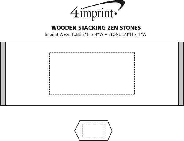Imprint Area of Wooden Stacking Zen Stones
