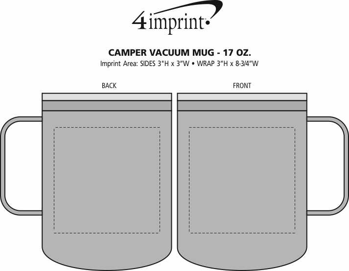 Imprint Area of Camper Vacuum Mug - 17 oz.