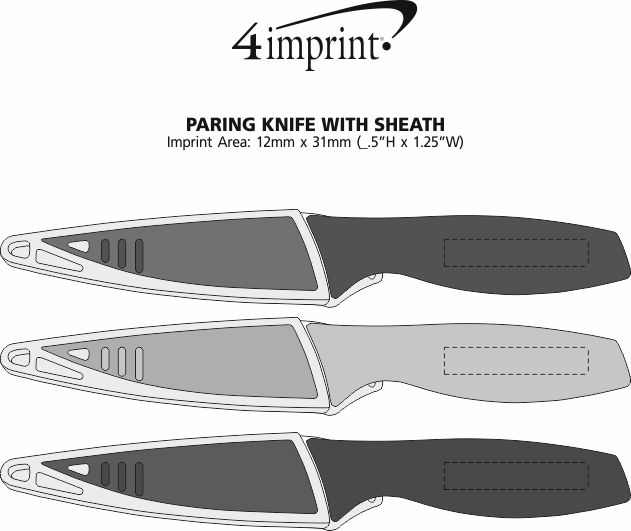 4imprint.ca: Paring Knife with Sheath C146852