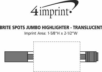 Imprint Area of Bright Spots Jumbo Highlighter - Translucent