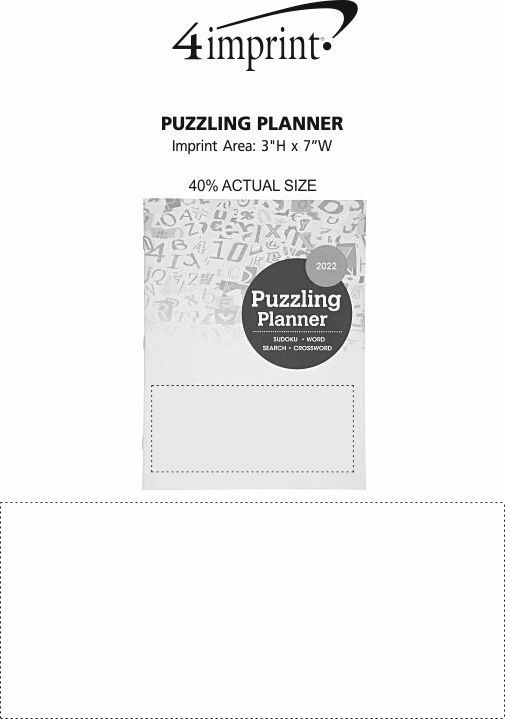 Imprint Area of Puzzling Planner