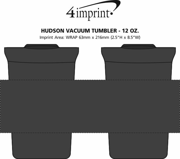 Imprint Area of Hudson Vacuum Tumbler - 12 oz.- Closeout