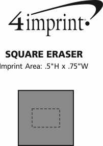 Imprint Area of Square Eraser