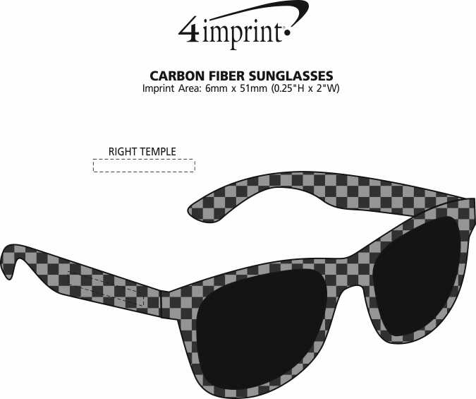 Imprint Area of Baja Sunglasses