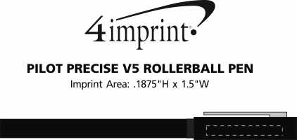 Imprint Area of Pilot Precise V5 Rollerball Pen