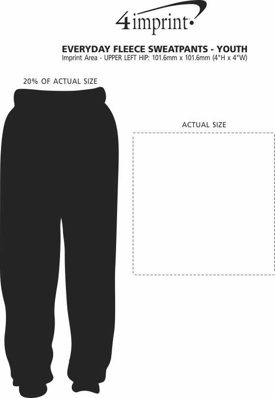 Download 4imprint.ca: Everyday Fleece Sweatpants - Youth C154557-Y