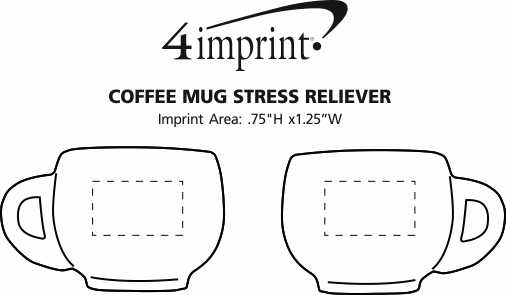 Imprint Area of Coffee Mug Stress Reliever