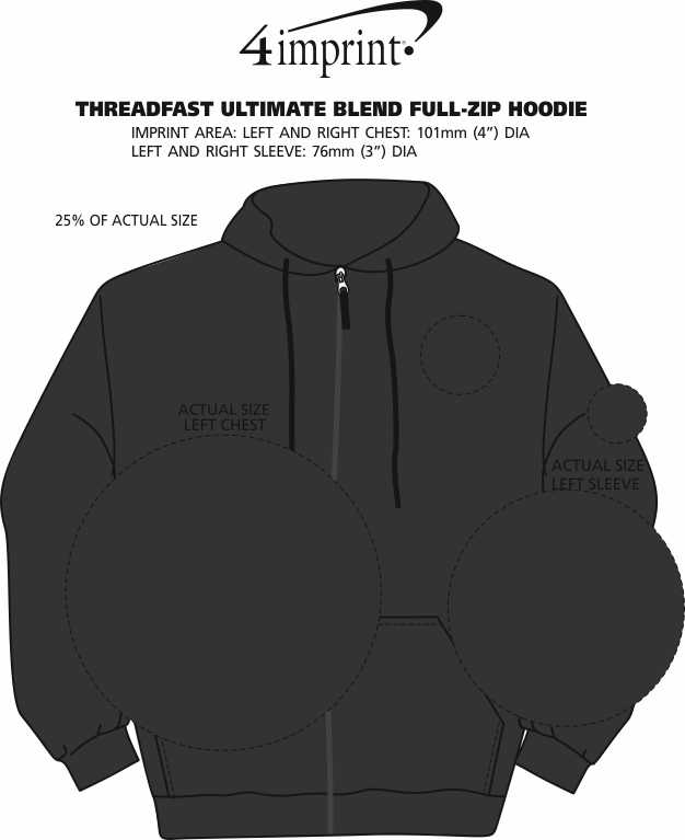 4imprint.ca: Threadfast Ultimate Blend Full-Zip Hoodie C155363