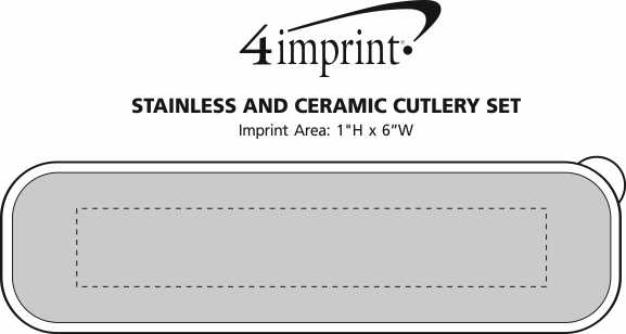 Imprint Area of Stainless and Ceramic Cutlery Set
