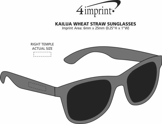 Imprint Area of Kailua Sunglasses