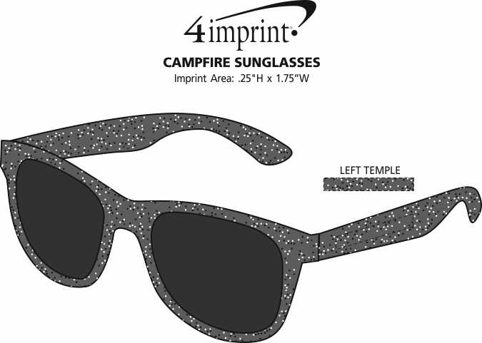 Imprint Area of Campfire Sunglasses