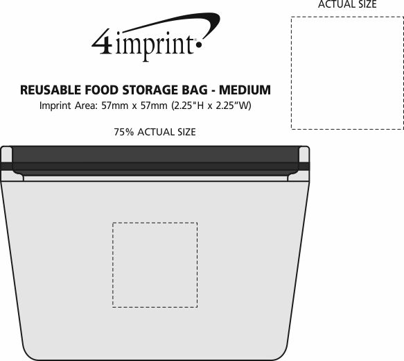 4imprint.ca Reusable Food Storage Bag Medium C157703M