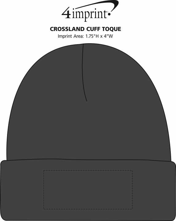 Imprint Area of Crossland Cuff Toque