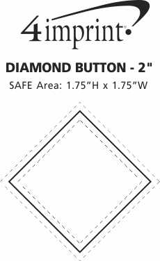 Imprint Area of Diamond Button - 2"