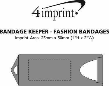 Imprint Area of Bandage Keeper - Fashion Bandages